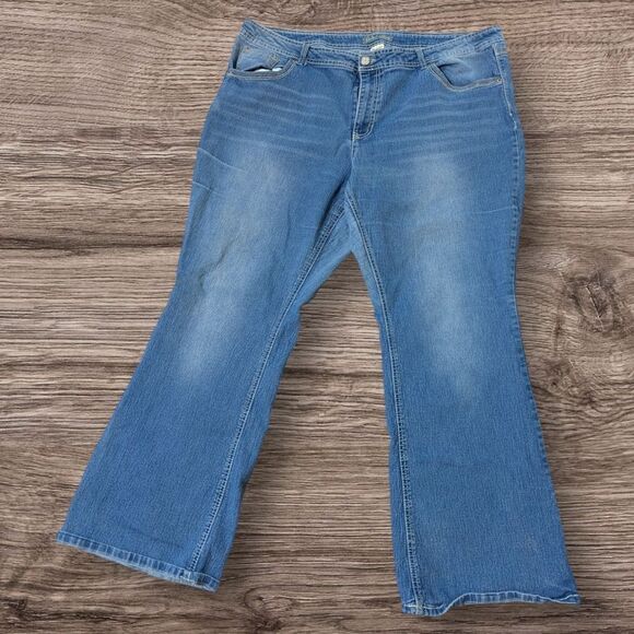 Faded Glory Vintage Wide Leg Jeans Plus Size 26W - Picture 1 of 5